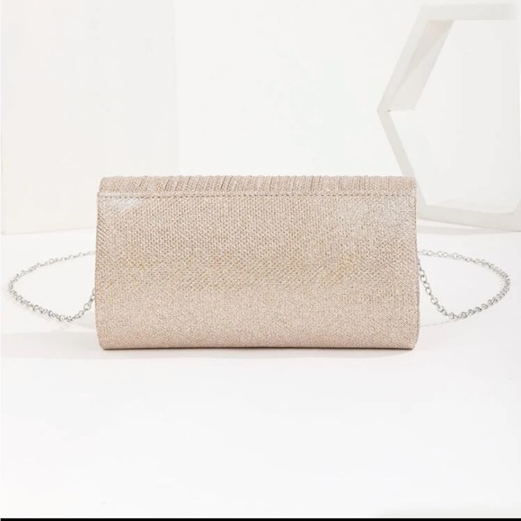 Luxe glitter party evening wedding prom clutch box bag - Picture 3 of 16